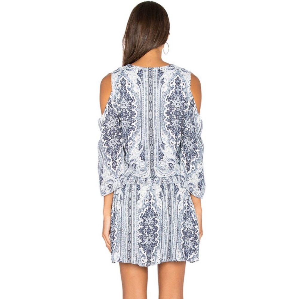 Alice + Olivia Palace Paisley Cold Shoulder Dress - Picture 3 of 11
